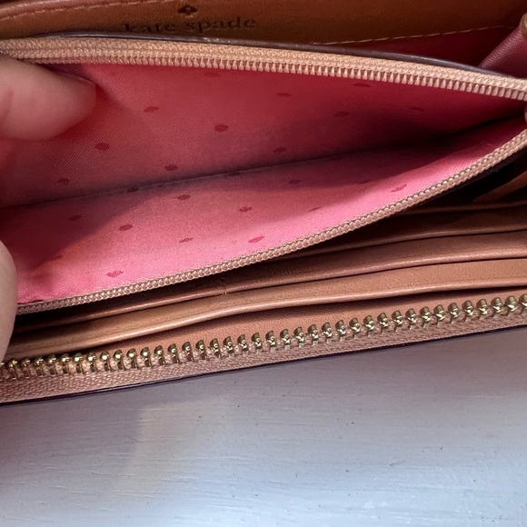 Kate Spade Tan Zippy Wallet With Colorful Buttons - Picture 7 of 7